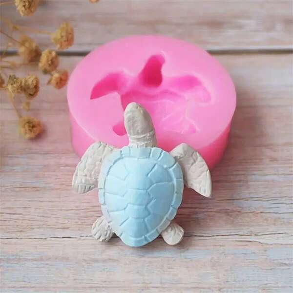 1pc Sea Turtle Shaped Resin Candle Mold