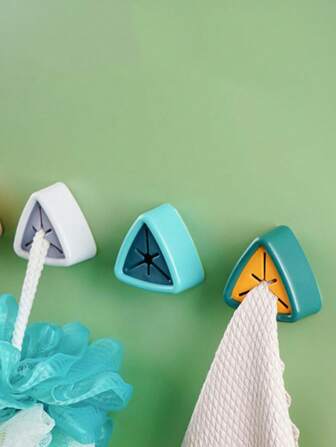 1 件厨房清洁布插头，无孔创意毛巾收纳架，插头挂钩可固定清洁布家居浴室装饰浴室收纳夏季