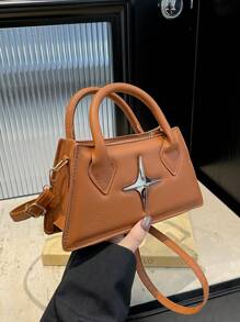 1pc This Year's Popular Hot Girl Sweet Cool Handbag Simple And Stylish Shoulder Crossbody Small Square Bag, Korean Style Versatile, Shoulder Straps Casual And Comfortable, Versatile And Not Picky, Suitable For Girls' Daily Shopping And Travel Use