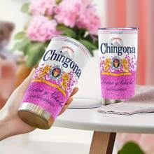 1 Pc Mexico Chingon Mark 20oz Stainless Steel Insulated Cup With Lid Flat Bottom - Insulated, Shattered, Leak Proof - Reusable, Multipurpose, Hand Washable Only - Perfect For Coffee, Outdoor - Unique Gift For Family And Friends Back To School