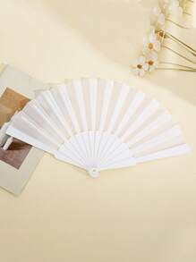 1PC/5PCS 塑料便携式手持舞蹈派对风扇，中式日式婚礼装饰折叠，低调简约的礼物，适合派对、婚礼、典礼、家居装饰，或作为礼物送给他人，作为表演道具；适合 DIY，适合派对主题或创造独特的设计。 - 彩色 - 查看 17