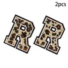 (A-Z) Leopard Letter Patches On Chenille Iron, Alphabet Patches On Alphabet Embroidered Clothing, Dresses, Hats, Jeans, Shoe Bags, DIY Supplies, Leopard,Grandma Mother's Day Gift,Mother's Day