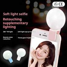 New Model Mini LED Mobile Phone Selfie Ring Light External Fill Light For Selfie, Beauty