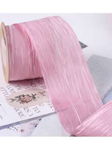 1 pieza Diadema con lazo de cinta de seda crujiente perlada, accesorio para el cabello DIY, caja de regalo, material de costura y manualidades para sombreros, bodas, cortinas - Multicolor - Ver 13