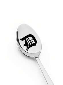 Initial Spoon - Engraved Coffee Spoon Gift - Unique Party Accessory, Personalized Coffee Lover Present, Birthday Gift Idea For Him Or Her, Themed Kitchenware, Novelty Tableware
