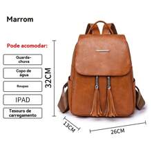 Women's Oxford Backpack With 4 Waterproof Compartments - 藏蓝色 - 查看 6