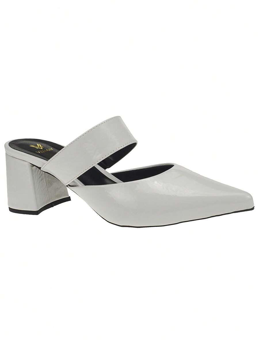 Women's Pumps Mule Formal Block Heel Clogs Pointed Toe 0001 - 離開 - 查看 1