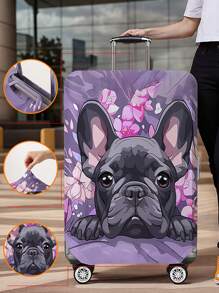 动物图案行李箱盖 18-32 英寸灵活行李箱盖，适用于 18-32 英寸行李箱盖防刮保护器行李箱保护器行李箱盖保护罩防尘罩行李箱防尘罩旅行配件返校、学校用品、购物返校书包学校配件学校用品