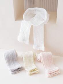 4 Pieces Newborn Baby Girl's Summer Mesh Tights – Soft, Cool & Skin-Friendly Toddler Baby Girl's Mesh Tights – Soft, Elastic & Cooling For Summer Days