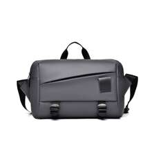 2025新款男士斜挎包日本休闲品牌单肩包大容量邮差包上班通勤背包 - 彩色 - 查看 6