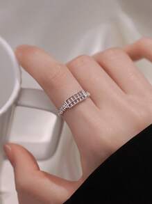 A Copper Coin Abacus Ring With A Unique Design, A High-End Versatile Ring For Women, A Plain Ring For The Index Finger, A New Style