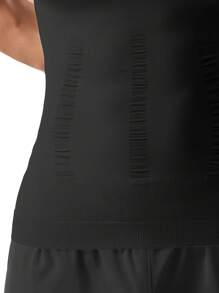 Men's Slimming Vest Tummy Control Shapewear Tank Top Chest Compression Shirt Body Shaper Gynecomastia Compression Undershirts Shaping Belly Abdomen Underwear Gym Workout - Black - View 9