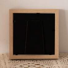 4-Inch Wooden DIY Hollow Square Photo Frame, Tabletop Picture Frame For Crafts Or Embroidery Gifts Birthday Graduation