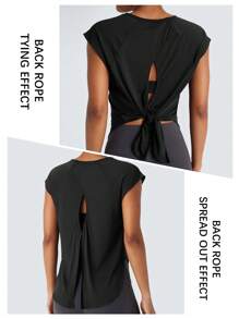 Yefecy Women's Solid Off Shoulder Tee Casual Long Sleeve Crop Top For Daily Holiday Outdoor Wear, Ladies Clothes For All Seasons, T Shirts For Women, Go Out Tops - Black - View 5