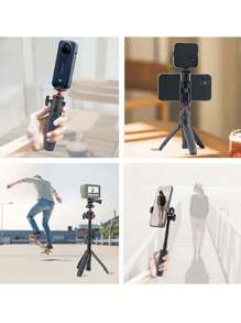 Desktop Tripod Expandable Mini Tripod, Portable Collapsible Phone/Camera Tripod Stand For Live Streaming, Vlogging, Selfie
