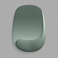 1 件水滴形人体工学鼠标垫，带腕托，多种颜色可选，防滑底部，有助于缓解电脑/笔记本电脑办公使用的手臂疼痛