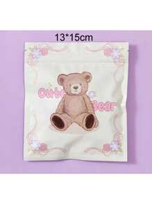 10/20pcs Cute Bear Ins Style Self-Sealing Bag Highly Attractive Super Cute Gift Bag Sealed Bag