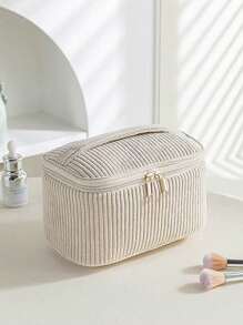 1/4 Pcs Velvet Makeup Bags, Fashion Portable Cosmetic Bag, Multi-Functional Storage Pouch, Large Capacity Cute Toiletry Bag, Skincare & Cosmetics Organizer, Handy Travel Storage Tote Make Up Bag