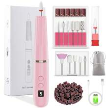 Cortauñas para uñas de gel - Lima eléctrica 12 en 1 - set de manicura eléctrico 20000 rpm, cortauñas eléctrico 5 velocidades, cortauñas para uñas naturales, uñas acrílicas, uñas de gel, eliminar callos