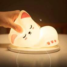 Creative Silicone Cute Design USB Rechargeable Soft Silicone Night Light, Silicone LED Light, Babd Animal Cat Silicone Light