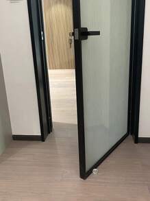 1/2 piezas Tope de puerta de plástico autoadhesivo transparente, amortiguador adecuado para todo tipo de puertas, protección de pared cilíndrica transparente, cuña de puerta silenciosa