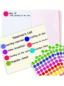 Juego de 700 etiquetas de codificación de colores redondas, 10 colores de etiquetas de puntos circulares, suministros de oficina para estudiantes y maestros, etiquetas de canasta, pegatinas para maestros, recompensas para el aula, pegatinas surtidas, pegatinas para maestros, pegatinas de puntos