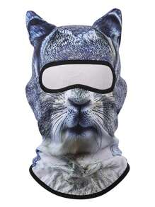 Four Seasons Sun Protection Cycling Balaclava Seaside Play Animal Print Mask 3D Cat Digital Print Running Biking Head Mask Party Mask - Multicolor - View 11