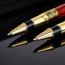 Custcom Personal Black Refill,Classical Retro Style Luxury Pen,Best Ball Pen Gift Set For Men & Women Professional Executive,Office,Nice Pens Classy Gift Box (Black And Red) Back To School