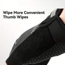 1 Pair Grey Arrow Fingerless Anti-Slip Gloves For Men & Women, Suitable For Fishing, Kayaking, Cycling, Rowing, Driving - Black - View 8