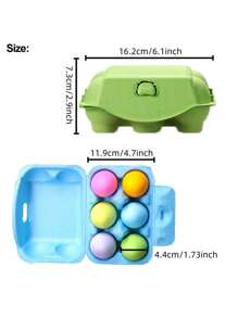 5 Egg Trays Can Be Paired With 6 Eggs. Reusable Egg Storage Box, Colorful Storage Box, Can Hold Up To Six Egg Containers, Cardboard, Egg Storage, Mother's Day Gifts, Father's Day Gifts, Wedding Supplies, Party Supplies. DIY - Multicolor - View 11