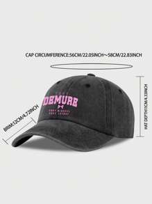 1pc Retro Y2K Style Bow Letter Print Baseball Cap, Suitable For Casual Outdoor Activities And Holiday Gifts, Spring/Summer - A - View 3