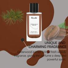 Roxelis Men's Wood Cocoa Perfume Spray, Long-Lasting Fragrance, Fresh And Elegant, Suitable For Dating And Partying, 1.67oz