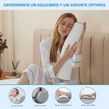 Almohada Cojin Antireflujo Tipo Cuña Respaldo Grande Adulto - Gris - Ver 2