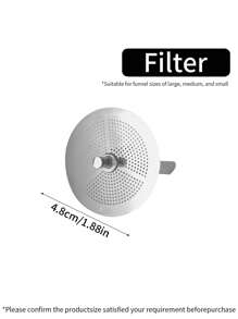 2 件/1 件不锈钢漏斗带过滤网，家用油过滤器漏斗，多尺寸漏斗，适用于过滤、、、饮料、茶、咖啡在厨房、餐厅、餐厅 - 彩色 - 查看 14