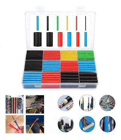 Espaguete Isolante Termo Retrátil 560 Pçs Colorido Cabo Fio