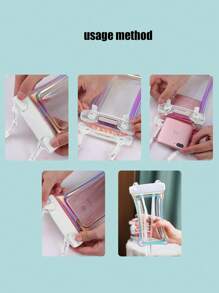 1pc Laser Inflatable Waterproof Shockproof Phone Bag, Underwater/Outdoor Swimming Waterproof Phone Case With Touchscreen, Beach Essentials, Beach Accessories, Pool Float - White - View 4