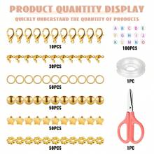 2742 件聚合物粘土珠项链套装，包括友谊珠、字母珠、粘土珠、珠宝和手链制作套件，DIY 珠宝制作的生日礼物