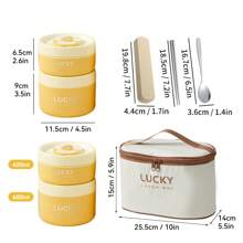 Draagbare 304 roestvrijstalen thermische lunchbox met bestek en lunchtas, verzegelde lekvrije bentobox, magnetronbestendig en warmwaterverwarming, geïsoleerde anti-verbranding lunchbox, herbruikbare fruitsalade-voedselopslagcontainer, geschikt voor studenten en volwassenen op school, kantoor, buiten kamperen, picknick, reizen