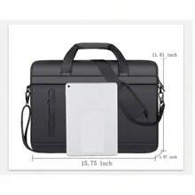 Men's Multifunctional Laptop Handbag & Messenger Bag - Multicolor - View 4