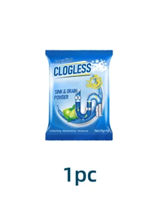 Polvo limpiador para desatascar tuberías obstruidas de drenaje, inodoro y cocina