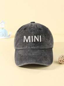 3-in-1 bestickte "DAD MOM MINI" Washed Baseballkappe, verstellbarer Outdoor Lässig Sonnenhut für Frühling/Herbst Reisen Strand Urlaub, Y2K Eltern-Kind-Stil