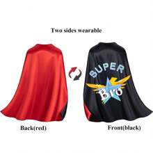 1 Pieza Capa de Superhéroe con 1 pieza Capa de Super Hermana, Disfraces de fiesta de Halloween de Superhéroe, Capas de Superhéroe con Máscara, Regalos de cumpleaños de Superhéroe, Capas de Superhéroe, Capas para Niños Superhéroe, Capas de Hermano Mayor, Regalos de Hermano Mayor para Niño, Capa de Orgullo de Superhéroe, Máscaras de Superhéroe - súper hermano - Ver 8