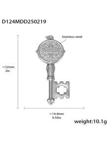 1pc Unique Stainless Steel DIY Pendant, Multiple Designs Available, Suitable As A Creative Gift For Friends