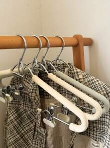 1 Set Seamless Multipurpose Pants Hanger, Non-Slip Suit, Dress, Skirt Hanger Set