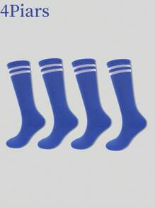 16pcs/12pcs/8pcs/4pcs/1 Pair Kids Football Basketball Running Cycling Training Socks, Girls Long Tube Socks, Boys Moisture Wicking Breathable Sports Socks - Multicolor - View 23