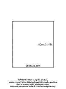 80 x 65cm Quaste Baby Überwurf, weich und modisch für Neugeborene, perfekt für Kinderzimmer Deko oder Baby Shower Party