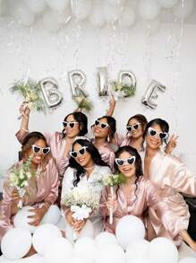 1pc 16-Inch PE Balloon In Gold, Silver, Blue, Rose, Champagne, Or Ombre Color With Letters A-Z And Numbers 0-9 For Birthday Party Decoration And Scene Layout, Back To School Valentine Day