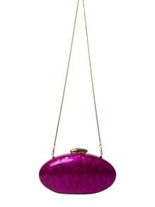 2025 Spring Fashion Wedding Bag, European & American Style Acrylic Glossy Evening Clutch Goose Egg Shaped Shoulder Bag, Personalized Crossbody Bag, Prom Bag For Party
