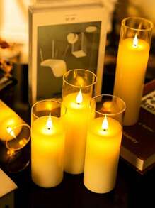 1 szt./3 szt. Mini LED Water Drop Migoczący Bezpłomieniowy Świeca Lampa, Zasilana Baterią Świeca Dekoracyjna Światło Nadaje Się Na Codzienne Święta Walentynki Halloween Boże Narodzenie Święto Dziękczynienia Przyjęcie Przyjacielskie Rodzinna Kolacja Urodziny Propozycja Specjalna Lampa Dekoracyjna, Kremowo-Biała Nadaje Się Do Wystrój Domu Salon Gabinet Kuchnia Łazienka Sypialnia Biuro Ukończenie Szkoły Restauracja Bar Kawiarnia Hotel Stół Pełen Romantycznej Atmosfery