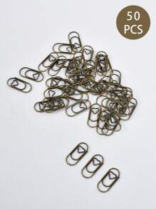 50 个金色星形回形针，迷你金属防滑文具夹，适用于办公室、学校和家庭组织、返校、学校用品 - 金色 - 查看 13